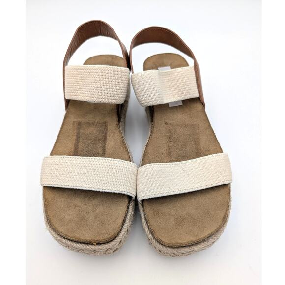 Steve Madden Jaklin Platform Espadrille Banded Sandals Women's Tan Size US9 - Picture 10 of 11